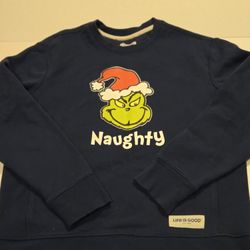 Life Is Good Grinch Holiday Pullover Sweatshirt 