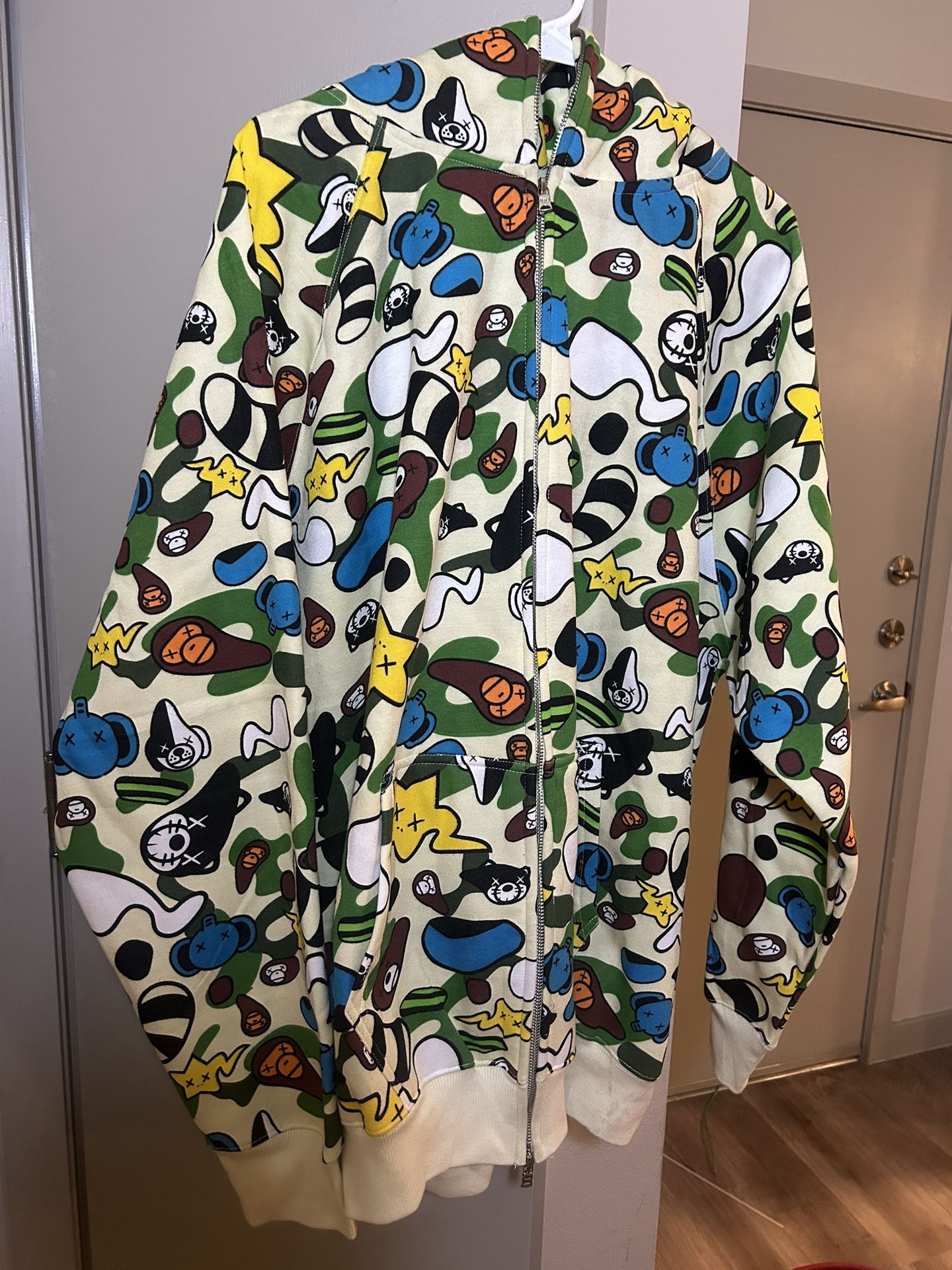 Bape x Kaws Baby Milo Animal Kingdom Full Zip Hoodie