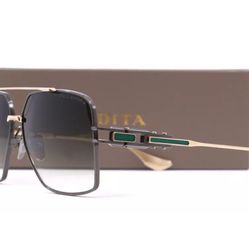 DITA GRAND EMPERIK Sunglasses DTS159-A-03 Rhodium Pale Gold G-15 Gradient Lens