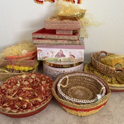 Indian Wedding Assorted Trays And Baskets 