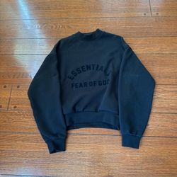Black Essentials Fear Of God Crewneck