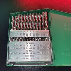 Vintage HANSON Drill Index Tool Kit 1-60 Made In USA (READ DESCRIPTION)