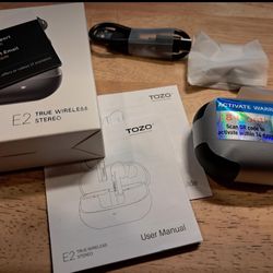 E2 Wireless Earbuds 10mm Drivers with Powerful Bass, App Customize 32 EQs