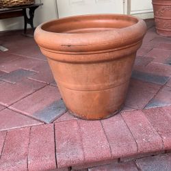 Large Resin Planter/ Pot In Terracotta