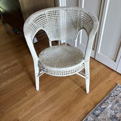 White Wicker Chair