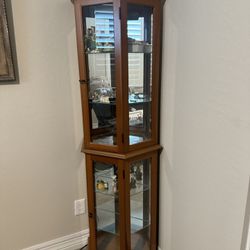 Maple Wood Curio Cabinet