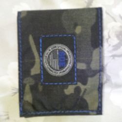 BIFOLD SOE - MCB W/BLUE THREAD. THIN BLUE LINE EDITION 