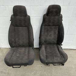 Jeep Wrangler TJ Oem Front Seats 2003 Through 2006 Grey