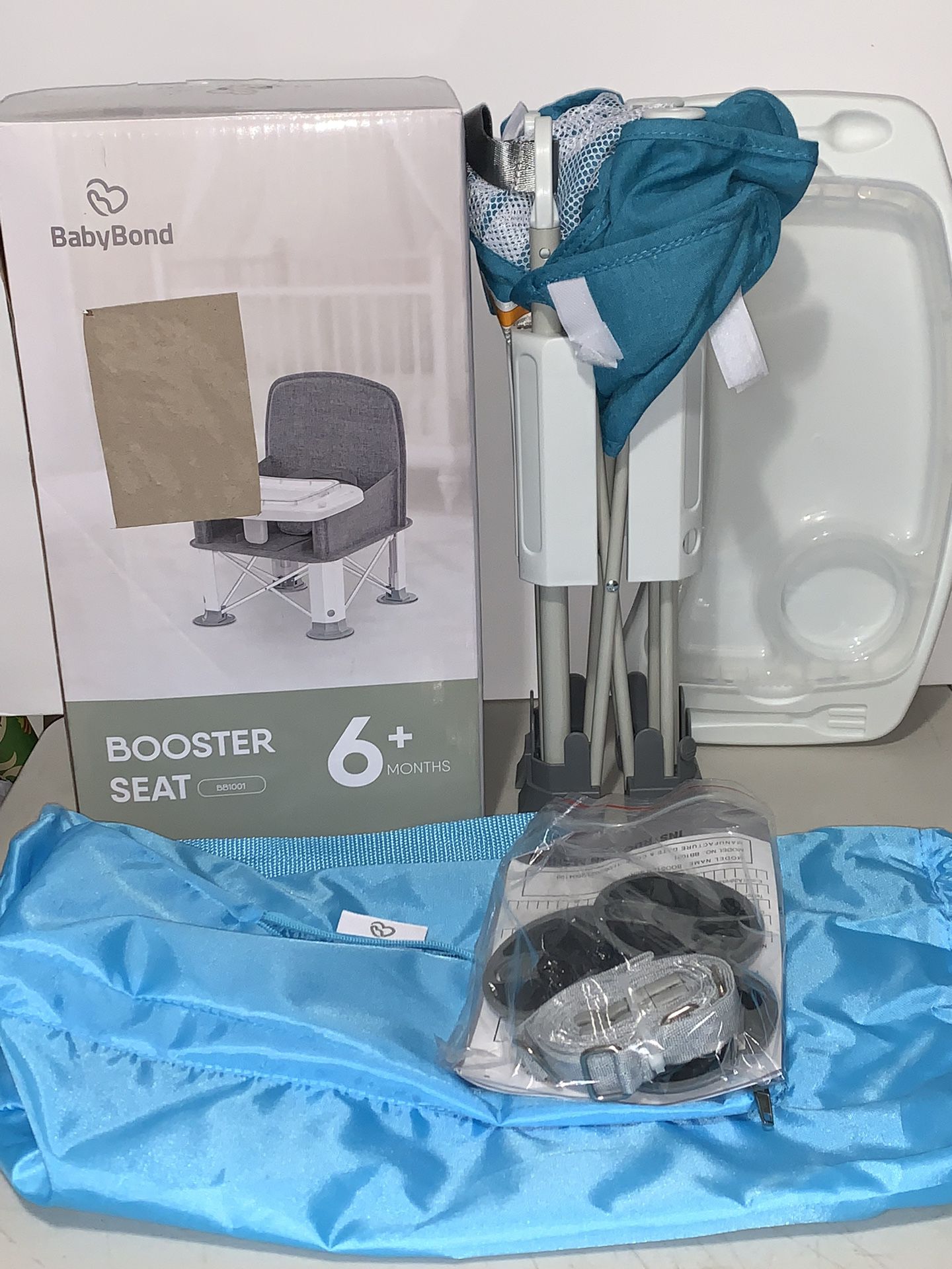 Baby Travel Booster Seat with Double Tray NEW