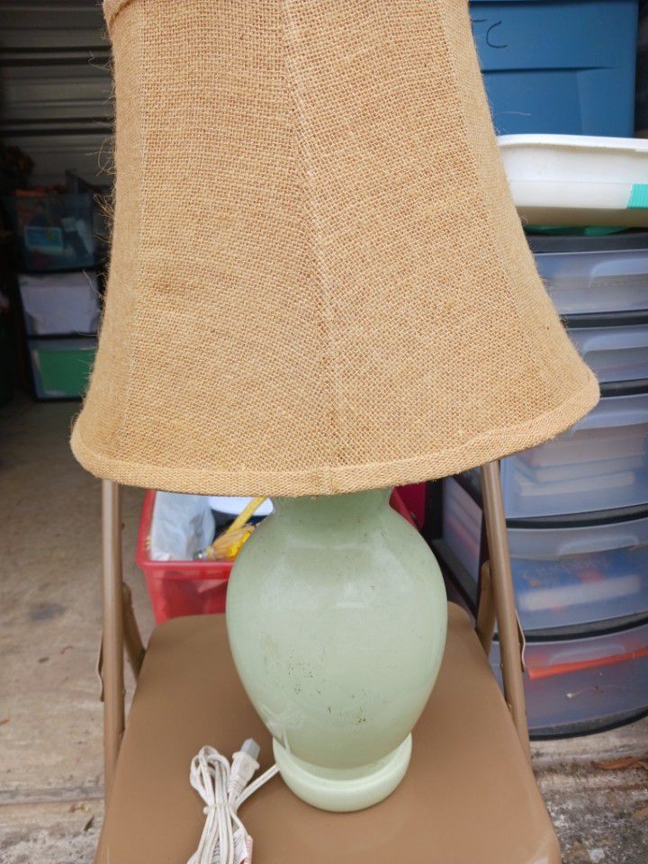 two matching table lamps