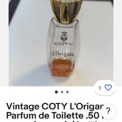 Vintage Coty Perfume Bottle Empty 