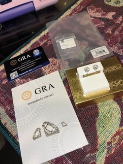 925 Sterling Silver Moissanite Stud Earrings 6.5mm