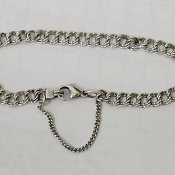 James avery silver Light Double Curb Charm Bracelet size S