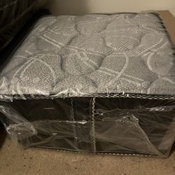 New Mattress, Boxprings & Metal Frame. All Sizes Available. Excellent Quality Low Prices, Twin At $99. Hablamos Español.