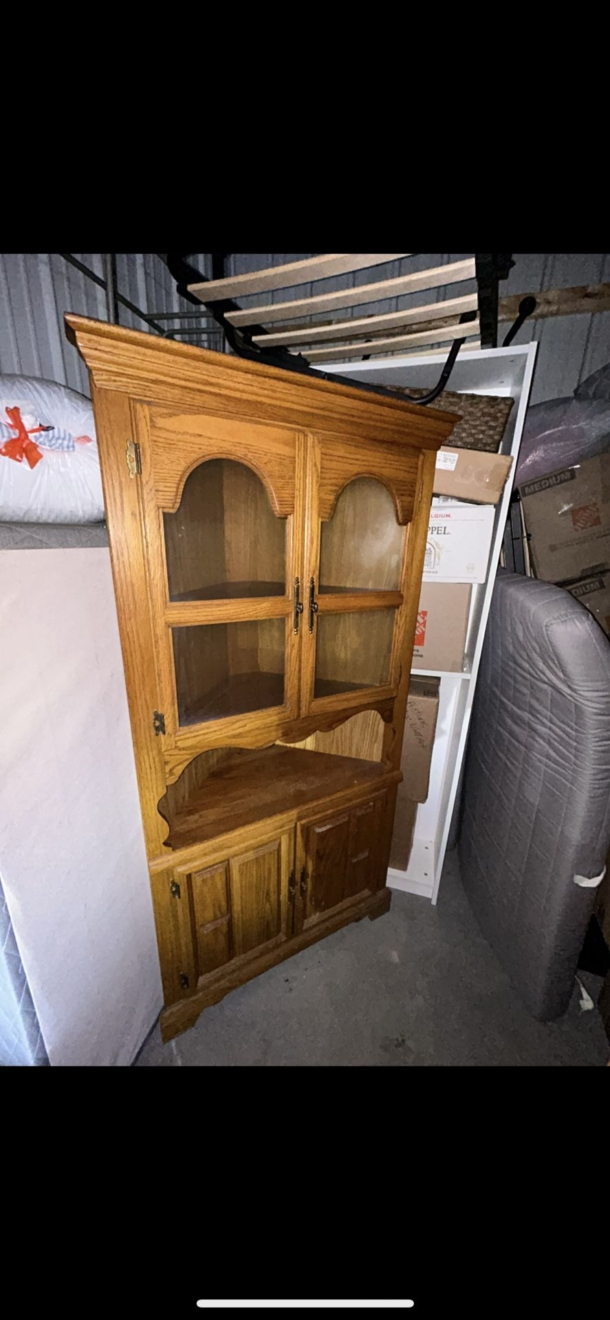 Antique Oak cabinet / Hutch