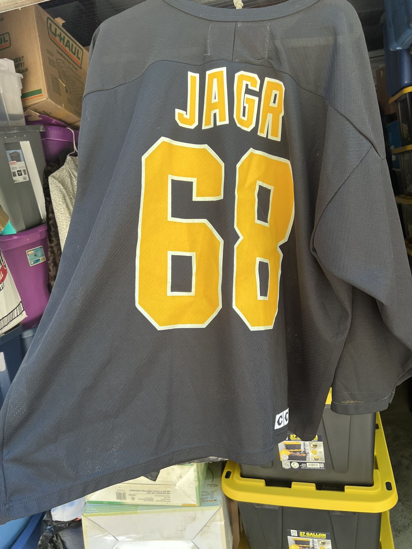JAROMIR JAGR #68 Pittsburgh Jersey Vintage 90's NHL Size XL