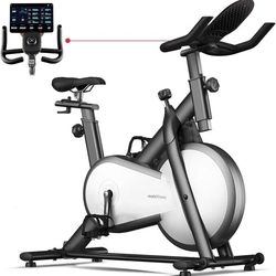 mobifitness Exercise Bike for Home I Indoor Stationary Bluetooth Bike for Home use with Magnetic Resistance, Turbo Workout Bike, 330lbs Weight Capacit
