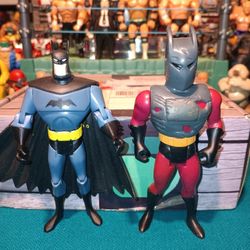 Batman Figures " Mask Of The Phantasm " " Justice League Unlimited Batman " ( Vintage Kenner 1993 )