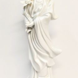 Mint Dehua Porcelain Guanyin Figurine Blanc de Chine 11" Tall New