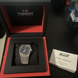 Tissot Blue Face Watch 