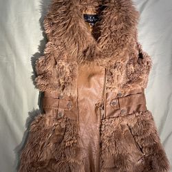 Brown Fur Vest 