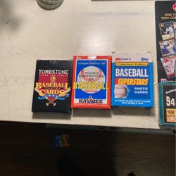 Two Box Of Topps And Post , Tombstones ,Kmart Cards