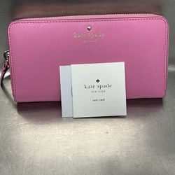 Kate Spade New York Women's Pink Zippered Wallet (PWRU3898) - NWOT