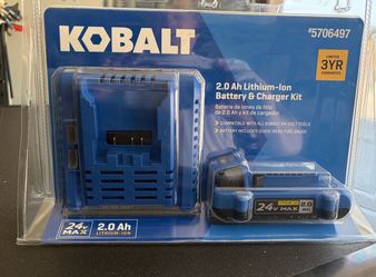 Kobalt 24v 2Ah battery and charger
