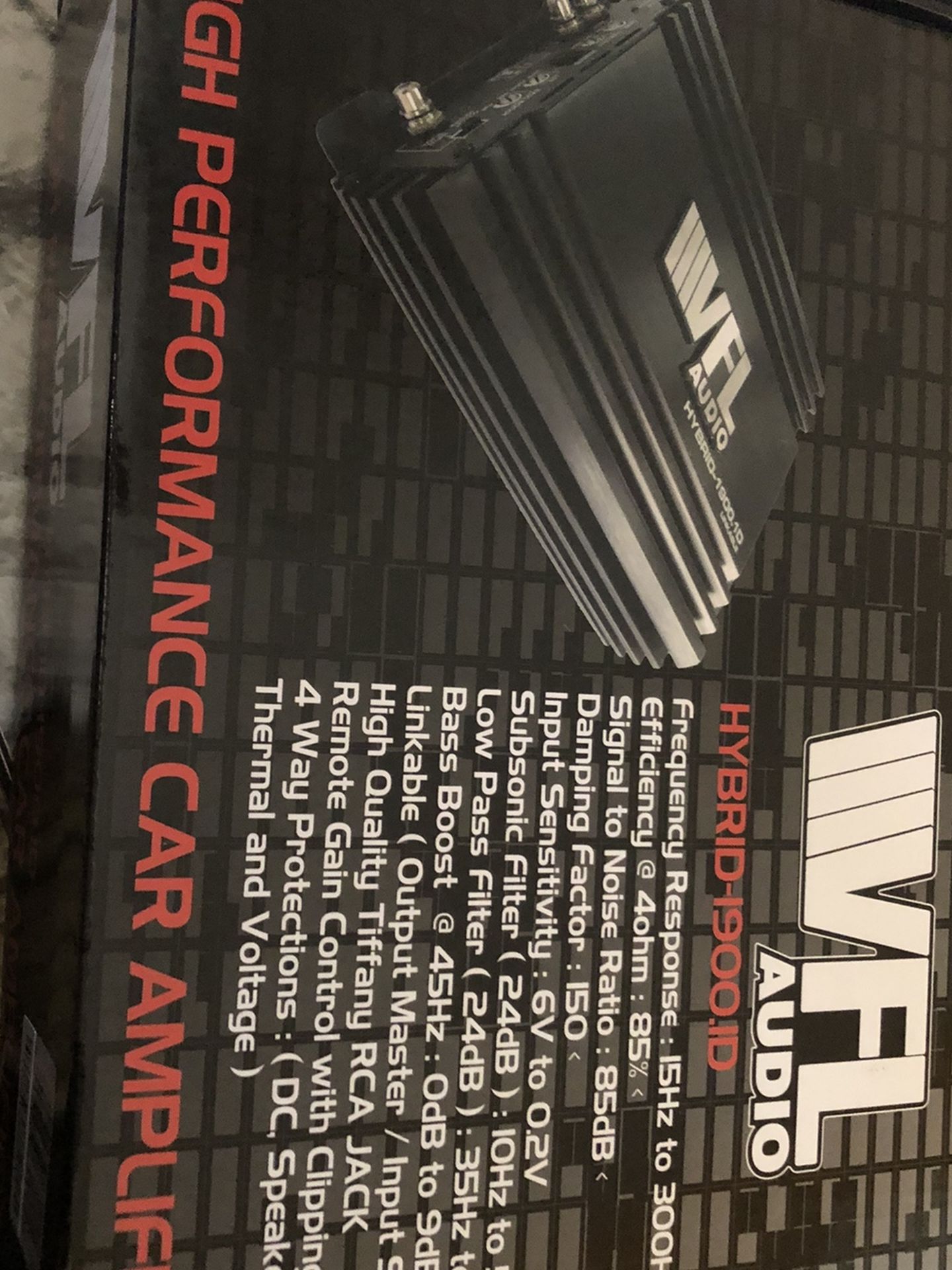 Vfl 1900.1 Mono Block Amp New