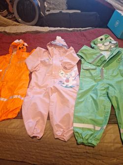 Cute animal themed rain overals