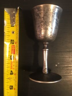 Vintage El De Uberti Italy Wine Goblet Silver Plated.