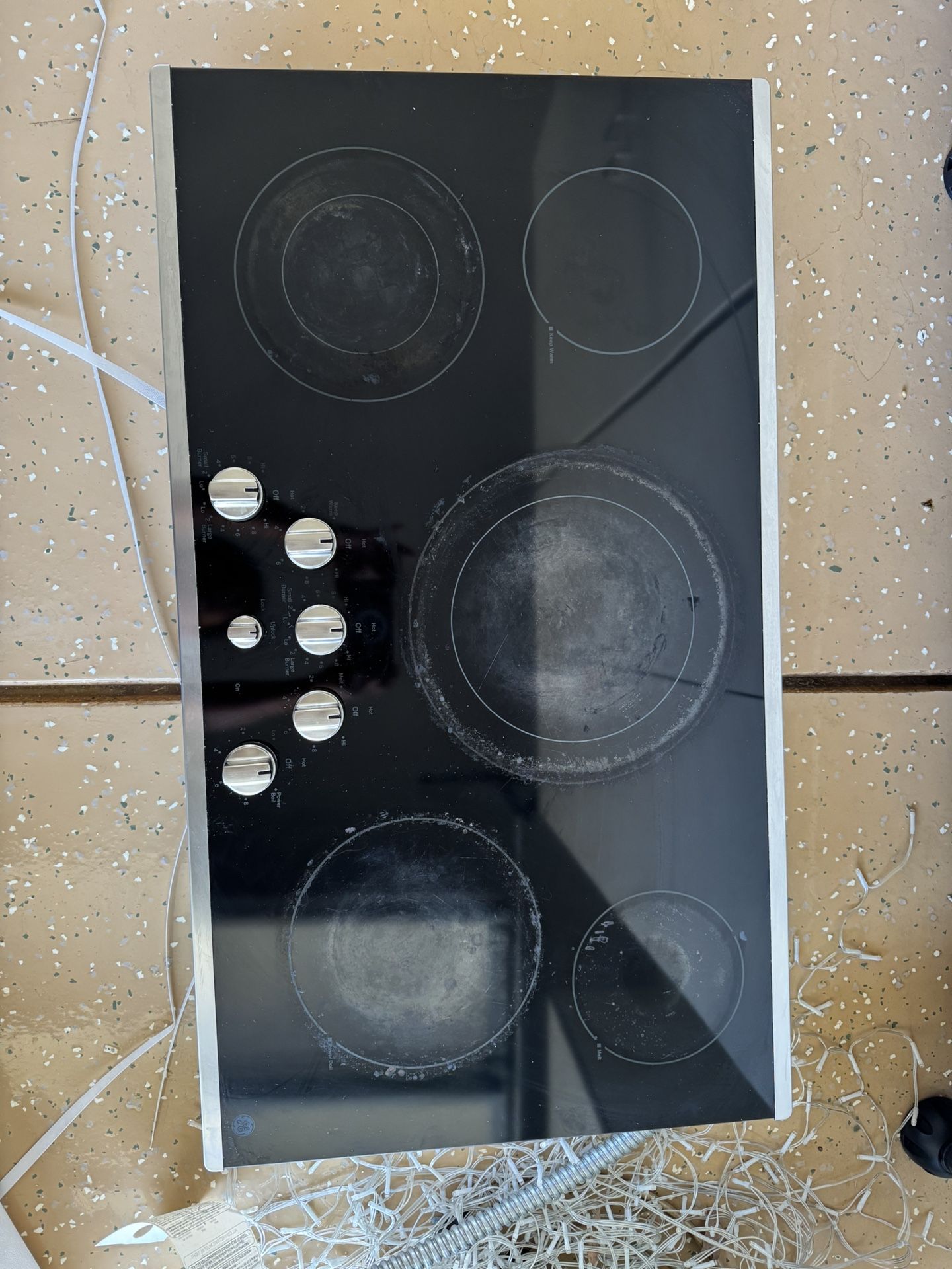 Ge 36inch 5burner Smooth Surface electric Cooktop Appliances