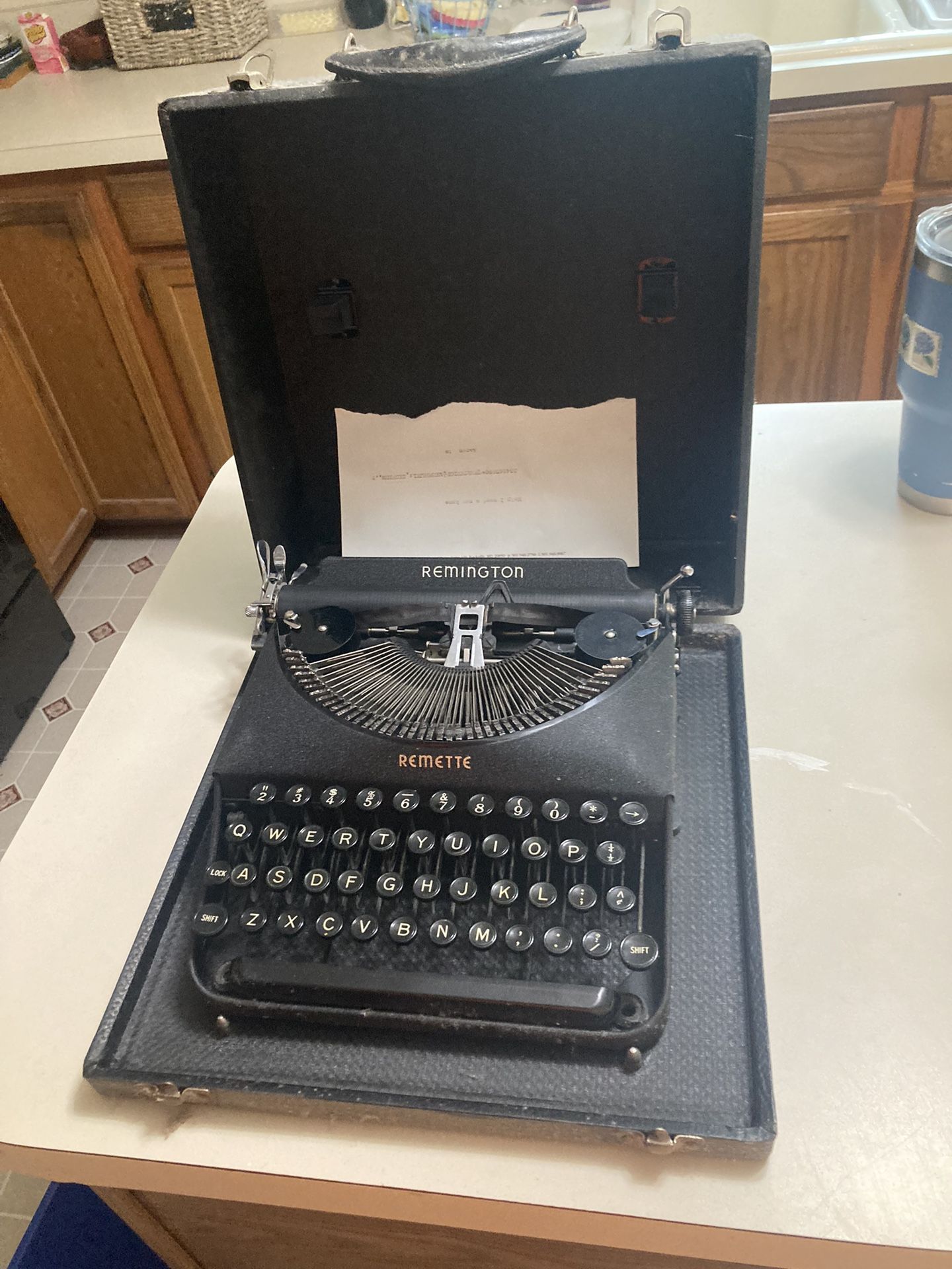 Vintage Portable Remington Typewriter