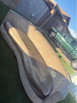 Suede couch