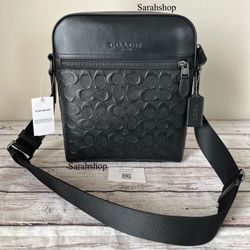 Coach Houston Flight Bag In Signature Leather 