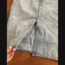 Denim Forum Jean Pencil Skirt Knee-Length