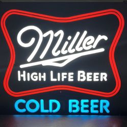 Light Up Miller Sign
