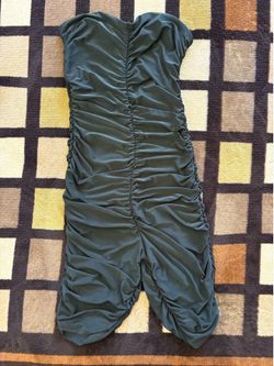 Black Ruched Romper