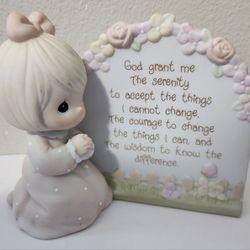 Precious Moments Serenity Prayer Little Girl 