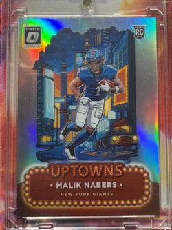Malik Nabers Donruss Optic Uptowns Rookie Card