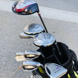 Women’s Golf Set Irons 8-PW, 5 Hybrid iron,  Muraman 5 & 7 Fairway woods, Yonex Driver