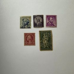 Stamp USA George Washington Rare 2 Cent Two cents Red LOT with other stamps 1926