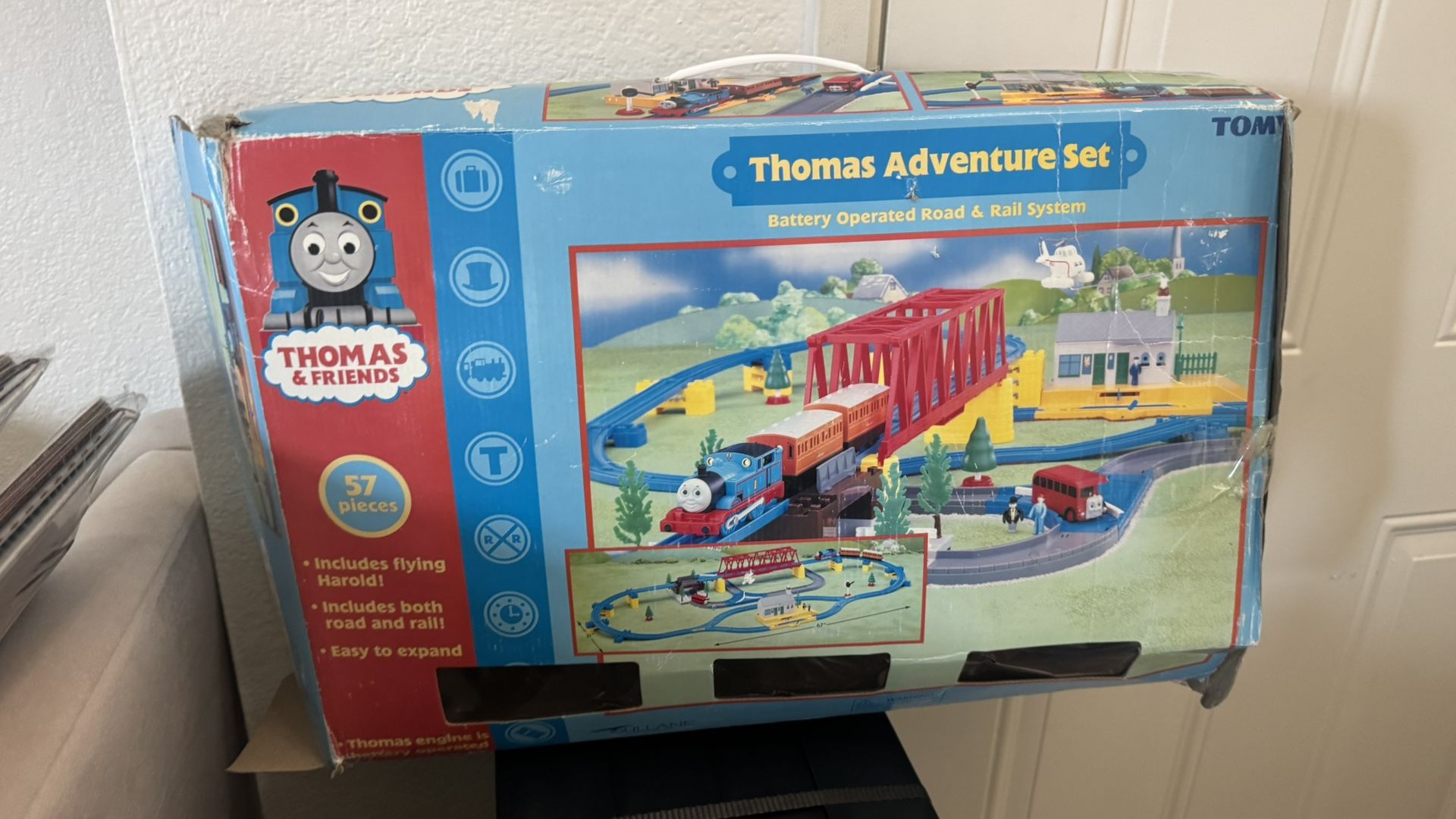 Vintage Thomas & Friends Adventure Set Battery 2001 Tomy EC! Train Set