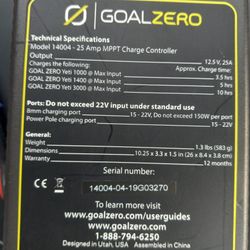 GOAL ZERO MPPT CHARGER