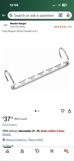 Metal Chrome wonder Hangers For Space Saving In Your Closet