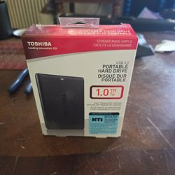 Toshiba Portable Hard Drive 1.0 TB