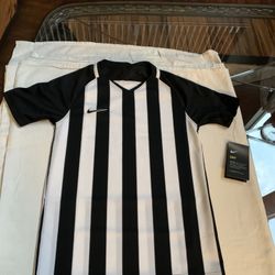 Nike Youth Strip Division III Soccer Jersey Shirt Black/ White