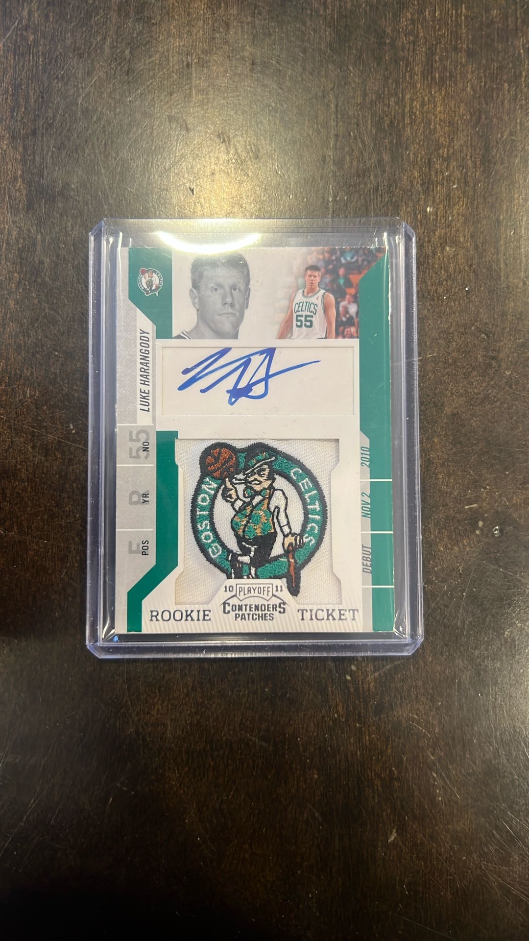 Panini Contenders Luke Harangody Rpa Logoman