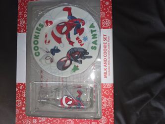 Spidey Christmas Cookie with Santa