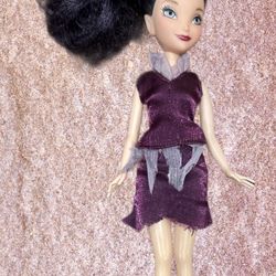 Disney Fairies All Seasons winter Vídia doll snowflake dress. 9” no accessories 